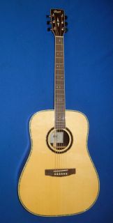 CORT EARTH 700 SOLID WOOD ACOUSTIC GUITAR W/ MANY EXTRAS PLEASE SEE