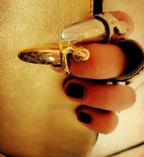 Fashion Popular Punk Cool Finger Nail Snake Design Ring Suitable for