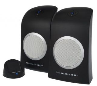 TheSharperImage Set of 2 Indoor/Outdoor Wireless Speaker System