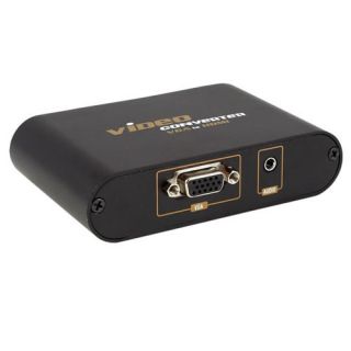 Fosmon VGA to HDMI Converter Box with Stereo 3 5mm Audio in 1080p PC