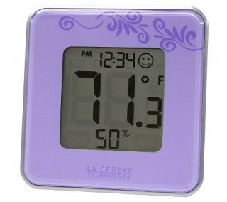 La Crosse Technology 302 604B Purple Thermometer & Hygrometer 