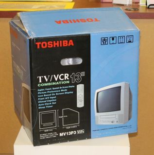 Toshiba MV13P3 TV VCR Combo 13 Screen New in Box