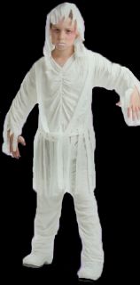 Mummy Halloween Costume Kids Scary Outfit Child Large Size Free