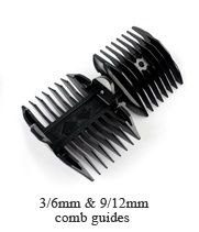  clipping hair of different lengths two adjustable combs 3 6mm 9 12mm