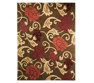 Royal Palace Blooming Scrolls 5x7 Handmade Wool Rug   H196052