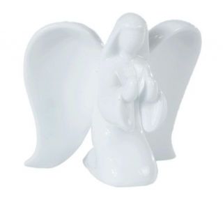 Inspirational Porcelain Prayer Angel Card or Picture Holder — 