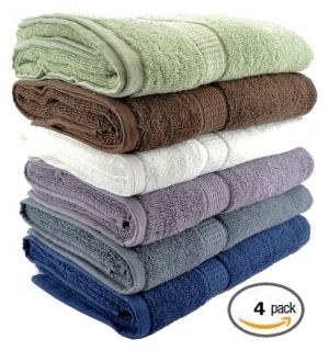 Luxury Combed Cotton Bath Towels 600 GM Ultra Soft Absorbent 2ply