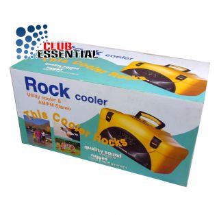 Outdoor Picnic Cold Food Storage Cooler Box with Radio