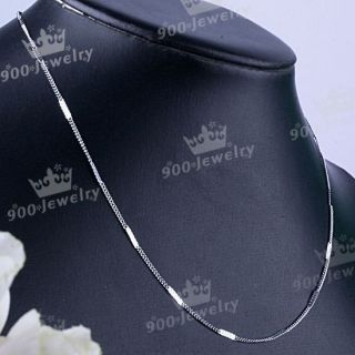White Gold Plate Jewelry Copper Link Chain Necklace
