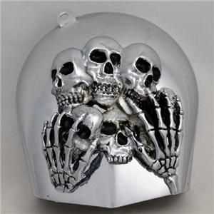 Skull Hands Horn Cover H D XL FL FX Made in America Cover not Included