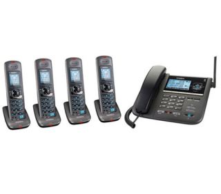  DECT4096 4 DECT 6.0 4 Handset 1.9GHz Corded / Cordless Phone Combo