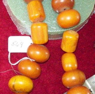 Mali West African Copal Amber Trade Bead Necklace 5