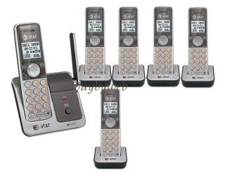 at t cl81301 dect 6 0 hd 6 cordless phone system new total of 6 phones