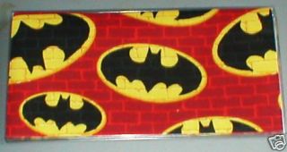  Batman Red Brick Checkbook Cover