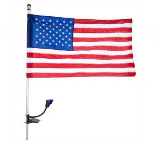 US Flag Kit with Solar Flag Light —