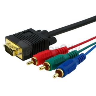  HDDB15 15 pin (M x 1) Connector RCA Component Y / Pr / Pb (M x 3