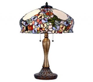Tiffany Style Bent Glass Cielo Table Lamp —