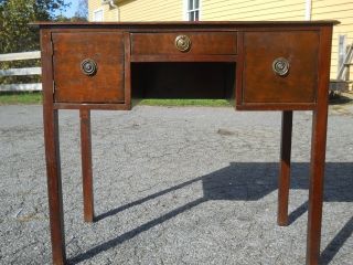 Antique Handmade English Chippendale Lowboy Located in Central