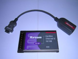 Xircom CardBus Ethernet II 10 100 PCMCIA PC Card Cable