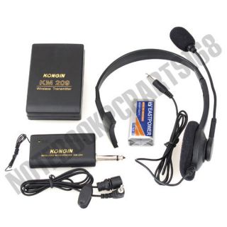 Wireless Microphone Transmitter Clip Mic Headset Y1352