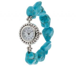 Lee Sands Magnesite Stretch Bracelet Watch —