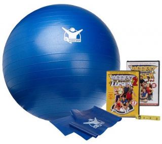 Biggest Loser Stability Ball w/ Resistance Band and 2 DVDs —