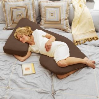 Features of Cozy Cuddler Total Body Pregnancy Pillow   Espresso