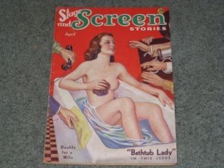 Stage and Screen Stories April 1936 Classic C RARE