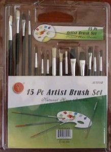 15 Piece Artist Brush Set Reborn Doll Supply Crafts 3658