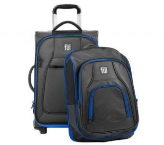 Ful Double Take 2 in 1 Wheeled Luggage with Backpack Set —