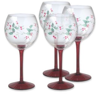 pfaltzgraff winterberry wine goblets set of 4 winterberry is the