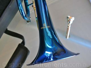 Blue Pro BB Sterling Cornet • with Case and Accessories • Brand