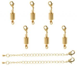 Set of 6 Magna Twist Magnetic Clasps with Extenders —