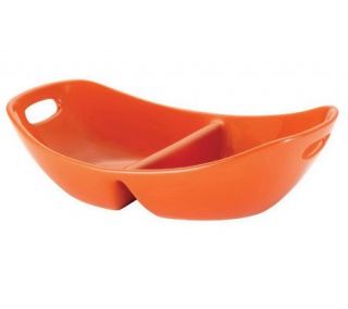 Rachael Ray Stoneware 14 Divided Dish with Handles —