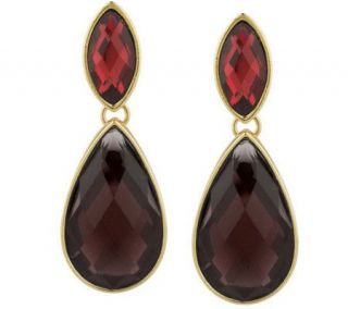 Joan Rivers Couture Faceted Double Drop Earrings —