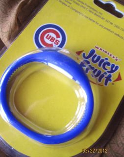 Juicyfruit Gum watch Chicago Cubs Navy Blue baseball Bracelet