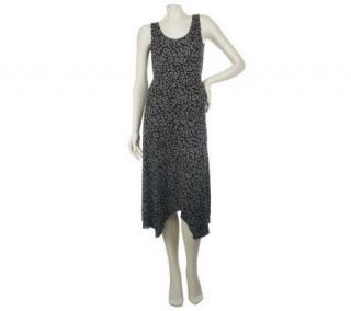 Motto Sleeveless Leopard Print Dress with Uneven Hem —