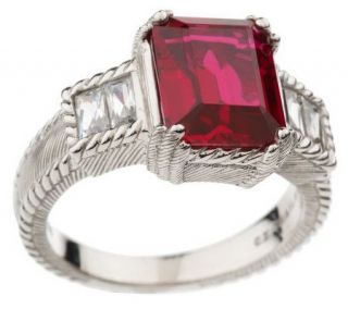 Judith Ripka Sterling Lab Created Gemstone Ring —