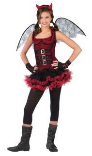 Costumes for All Occasions FW121373LG Night Wing Devil Child 12 14 Red