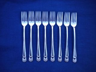 1847 Rogers Bros Set of 8 Silver Plate 1941 Eternally Yours Lunch