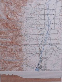 Antique Topo Map Area Corvallis Hamilton Victor Montana