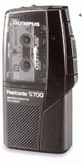 Olympus Pearlcorder S700 Microcassette Recorder —