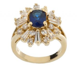 Jacqueline Kennedy Starry Night Simulated Sapphire Ring   J159977