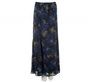 Nicole Richie Collection Pull on Floral Print Maxi Skirt   A228678