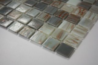 Glass Mosaic Countertop Kitchen Backsplash Tile Grey