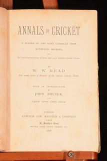 Reads enthusiastic history of the sport of cricket.