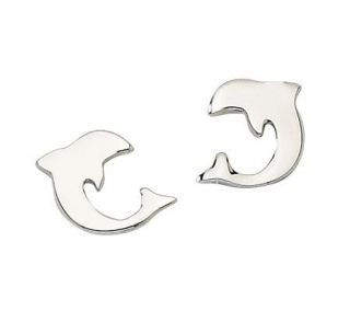 Steel by Design Polished Dolphin Stud Earrings   J302479