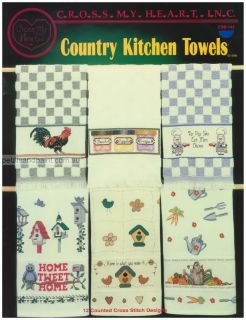  Stitch Patterns Country Kitchen Towels Book Cross My Heart Inc