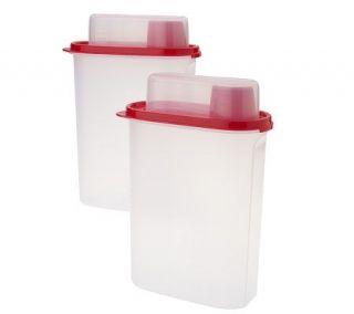 Tupperware Set of 2 Store N Pour Containers w/Measuring Cup
