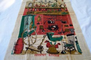 Vintage Country Kitchen Kitchen or Dish Towel or Wall Hanging